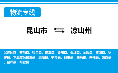 昆山市到?jīng)錾街菸锪鞴緗昆山市至涼山州物流專線