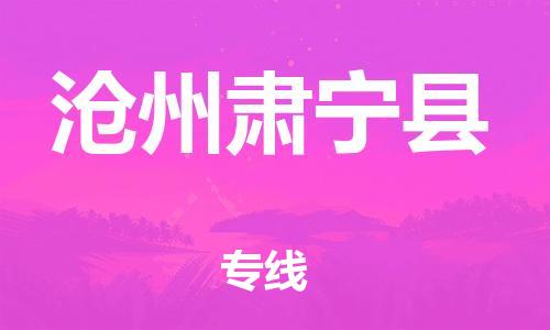 蘇州到滄州肅寧縣物流專線|蘇州到滄州肅寧縣物流公司