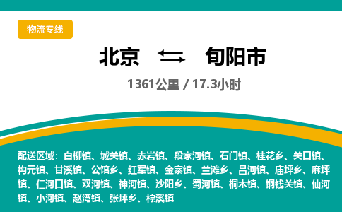 北京到旬陽市物流公司專業(yè)的北京到旬陽市物流專線