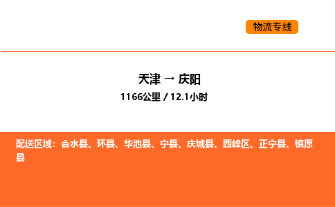 天津到慶陽物流專線_天津到慶陽貨運公司_天津至慶陽運輸直達專線