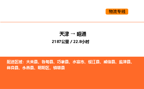 天津到昭通物流專線_天津到昭通貨運(yùn)公司_天津至昭通運(yùn)輸直達(dá)專線