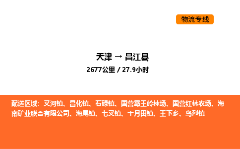 天津到昌江縣物流專線_天津到昌江縣貨運(yùn)公司_天津至昌江縣運(yùn)輸直達(dá)專線