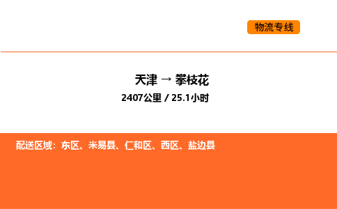 天津到攀枝花物流專線_天津到攀枝花貨運(yùn)公司_天津至攀枝花運(yùn)輸直達(dá)專線