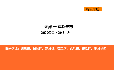 天津到嘉峪關(guān)市物流專線|天津到嘉峪關(guān)市貨運公司安全，快捷，準(zhǔn)時