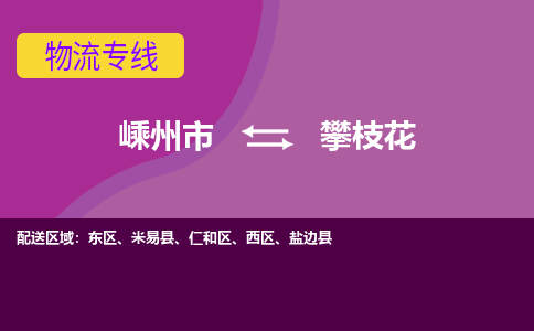 嵊州到攀枝花物流專線_嵊州到攀枝花貨運(yùn)公司_嵊州至攀枝花運(yùn)輸直達(dá)專線