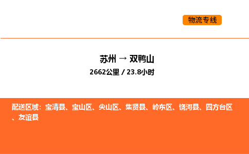 蘇州到雙鴨山物流專線_蘇州到雙鴨山貨運(yùn)公司_蘇州至鷹潭運(yùn)輸直達(dá)專線